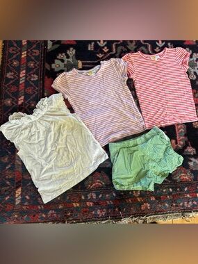 Summer Bundle of 3 mini Biden tops plus Janie & Jack shorts